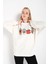 Kadın Oversize Coffee Baskılı Sweatshirt 2
