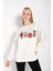 Kadın Oversize Coffee Baskılı Sweatshirt 1