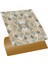 Kendinden Yapışkanlı Gold Çiçek Desenli Pvc Karo 30X30 cm 4'lü 0,36 M2 1