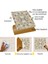Kendinden Yapışkanlı Gold Çiçek Desenli Pvc Karo 30X30 cm 4'lü 0,36 M2 3