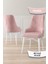 Concept Lia Serisi Beyaz Mermer Desen Açılabilir 80X132 Yemek Masası Takımı 6 Sandalye 4
