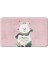 Sevimli Tasarımlı Yılbaşı Dekoru Banyo Paspası, Kaymaz Taban, Makinede Yıkanabilir, Yeni Yıl Paspası 50x80 Cm 2