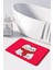 Sevimli Tasarımlı Yılbaşı Dekoru Banyo Paspası, Kaymaz Taban, Makinede Yıkanabilir, Yeni Yıl Paspası 50x80 Cm 1