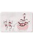 Sevimli Tasarımlı Yılbaşı Dekoru Banyo Paspası, Kaymaz Taban, Makinede Yıkanabilir, Yeni Yıl Paspası 50x80 Cm 2