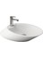 Bocchi Vessel Batarya Banklı Çanak Lavabo 72 cm Mat Beyaz 1021-002-0126 1