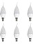 6 Adet 8W Ledli Kıvrık Buji Ampul CT-4084 1