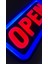 'open' Işıklı Özel Tabela - LED ile Neon Görünümlü Tabela (25X12CM) 4