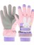 Kızlar Karikatür Pamuk Eldivenler Ilköğretim Okulu Öğrencileri Rüzgar Geçirmez Açık Sevimli Pembe Kayak Eldivenleri Kış (Yurt Dışından) 1