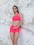Neon Pembe Toparlayıcı Mini Şort 3