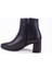 DZA07-998700 Siyah Klasik Topuklu Kadın Bot 3