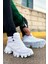 Beyaz Dozer Taban Unisex Günlük Spor Bot 2
