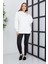 Kadın Line Art Sırt Baskılı Oversize Sweatshirt Oversize 5