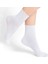 Roll Top Lastiksiz Kadın Beyaz Bambu Soket Çorap 2