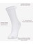 Roll Top Lastiksiz Kadın Beyaz Bambu Soket Çorap 5