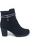 2000 Kadın Kışlık Termo Kaymaz Taban Günlük Siyah Süet Topuklu Bot 36-40 2