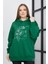 Banada Moda Kadın Line Art Baskılı Oversize Sweatshirt Oversize 4