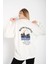 Kadın Mountainous Baskılı Oversize Sweatshirt 2