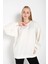 Kadın Mountainous Baskılı Oversize Sweatshirt 4