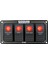 4 Anahtar Swicth Panel Slim Model Kırmızı Işık Sembollü 12-24V 2