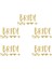 Bride Altın (Gold) Dövme - 5 Adet 1