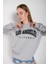 Kadın Los Angeles Baskılı Oversize Sweatshirt 1