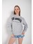 Kadın Los Angeles Baskılı Oversize Sweatshirt 3