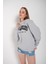 Kadın Los Angeles Baskılı Oversize Sweatshirt 4