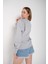 Kadın Los Angeles Baskılı Oversize Sweatshirt 5