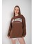 Kadın Los Angeles Baskılı Oversize Sweatshirt 2