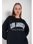 Kadın Los Angeles Baskılı Oversize Sweatshirt 1