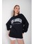 Kadın Los Angeles Baskılı Oversize Sweatshirt 3