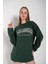 Kadın Los Angeles Baskılı Oversize Sweatshirt 1
