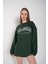 Kadın Los Angeles Baskılı Oversize Sweatshirt 2