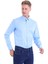 Mavi 100% Pamuk Comfort Fit Düz Uzun Kollu Gömlek 3