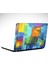 Kare Renkler Soyut Laptop Sticker 1
