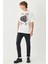 Erkek Loose Fit Pamuk Bisiklet Yaka Tişört 2