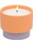 Color Block Dokulu Seramik Mum -Color Block 6 oz. Orange Ceramic Violet & Vanilla 1