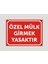 Özel Mülkgirilmez Uyarı Levhası Aliminyum Metal Levha 1