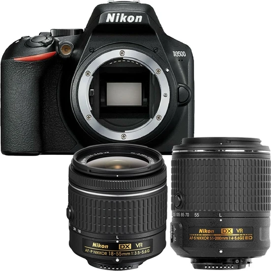 Nikon D3500 18-55 Vr + 55-200MM Vr Iı Lens Set