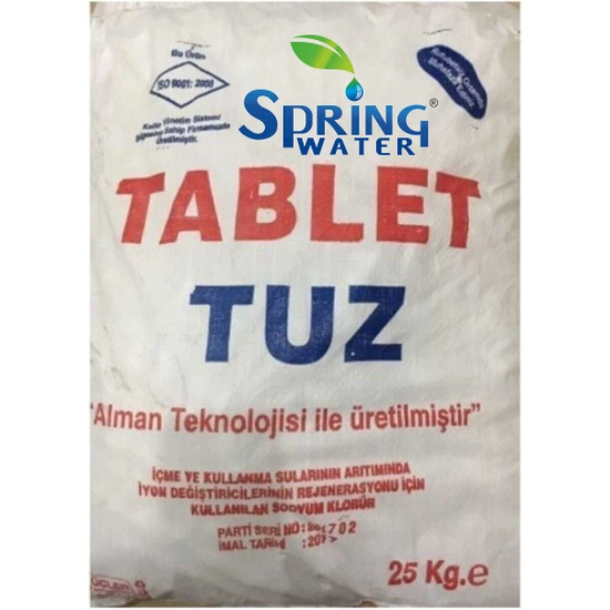Spring Water Salti Tablet Mekanik Tuz 25 kg