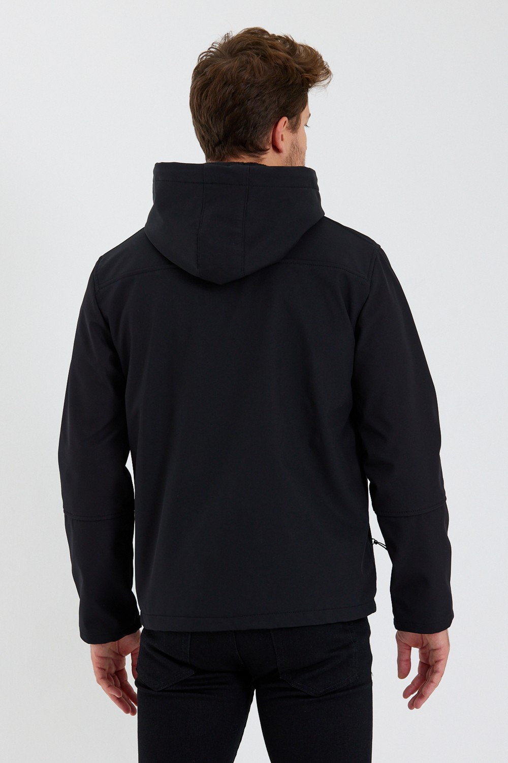 Paganni Su ve Rüzgar Geçirmez Içi Kürklü Softshell Erkek Mont görsel 5