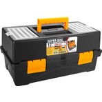 Super-Bag 17" Raflı Balıkçı Takım Çantası Güçlü Dayanıklı Plastik 41 cm Uzunlukta
