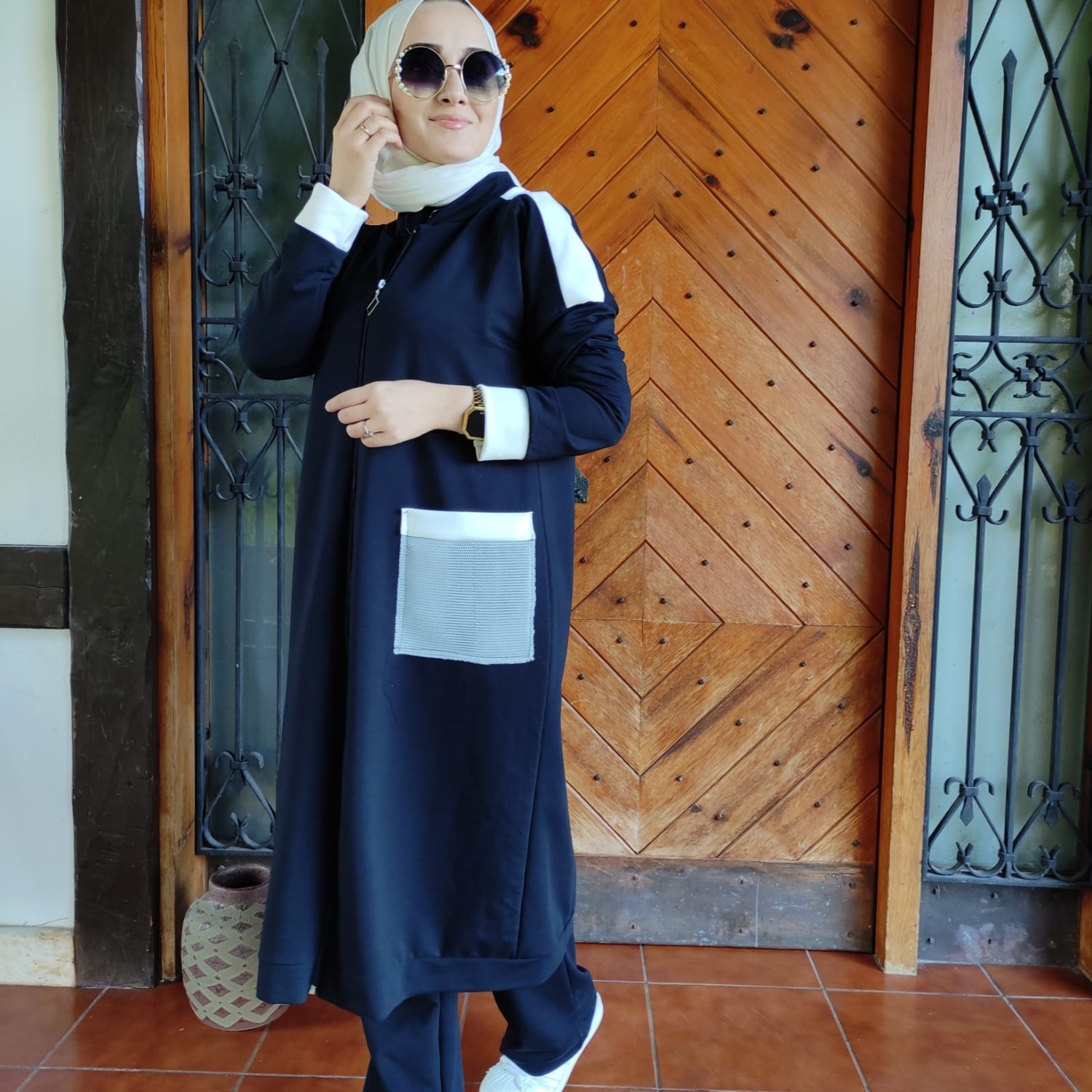 Aysun Aydemir File Cep Tesettür Eşofman Takım görsel 5