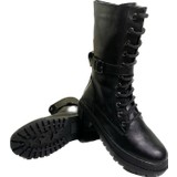 G.K Shoes G.K Kadın Siyah Günlük Kışlık Bot Tırtıklı Taban
