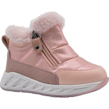 Kids A More Bonthe Çift Fermuarlı Içi Peluş Kürklü Paraşüt Kumaş Kız Çocuk Bot Pembe