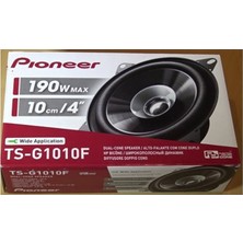 Pioneer TS-G1010F Oto Hoparlör 10 cm 190 Watt Güç ve 89 dB Duyarlılık ile Yüksek Ses Kalitesi