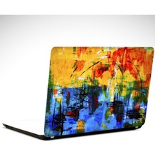 Koyu Canlı Renkler Soyut Laptop Sticker