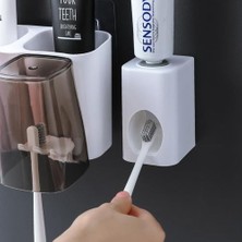 Haitun Diş Fırçası Tutucu Diş Fırçası Cam Fincan Fırça Pot Bir Diş Gargara Plastik Duvar Monte Diş Fırçası Tutucu Banyo Aksesuarları (Yurt Dışından)