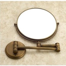 Haitun Antik Bronz Pirinç Duvar Makyaj Aynası 8 Inç Banyo Aynası, Vintage Dekoratif Makyaj Aynaları (Yurt Dışından)
