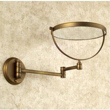Haitun Antik Bronz Pirinç Duvar Makyaj Aynası 8 Inç Banyo Aynası, Vintage Dekoratif Makyaj Aynaları (Yurt Dışından)